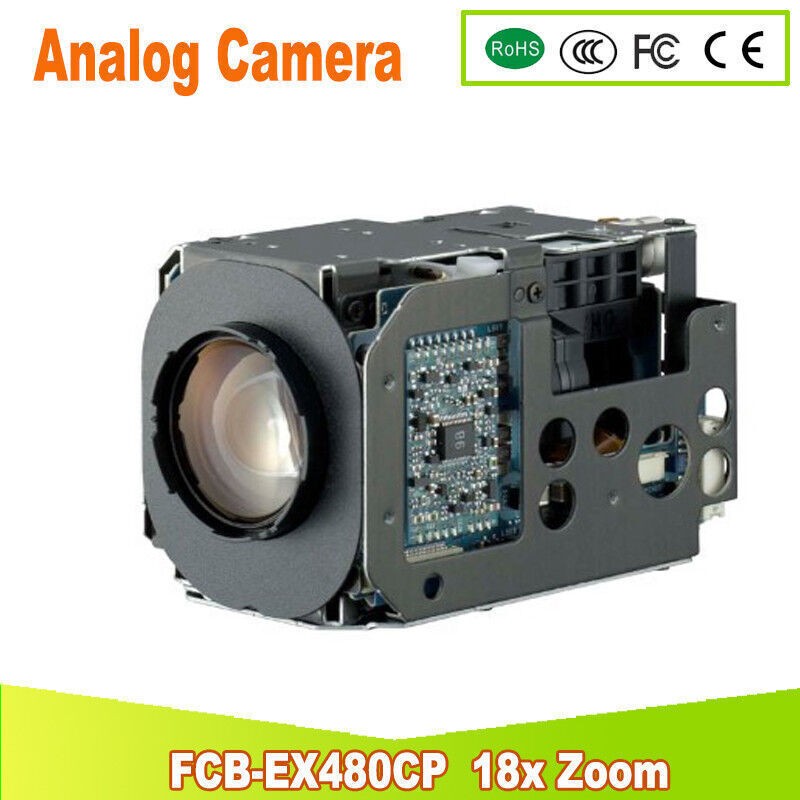 9PACK SONY FCB-EX480CP CCTV Module Camera 18X Optical 12X Digital Zoom New