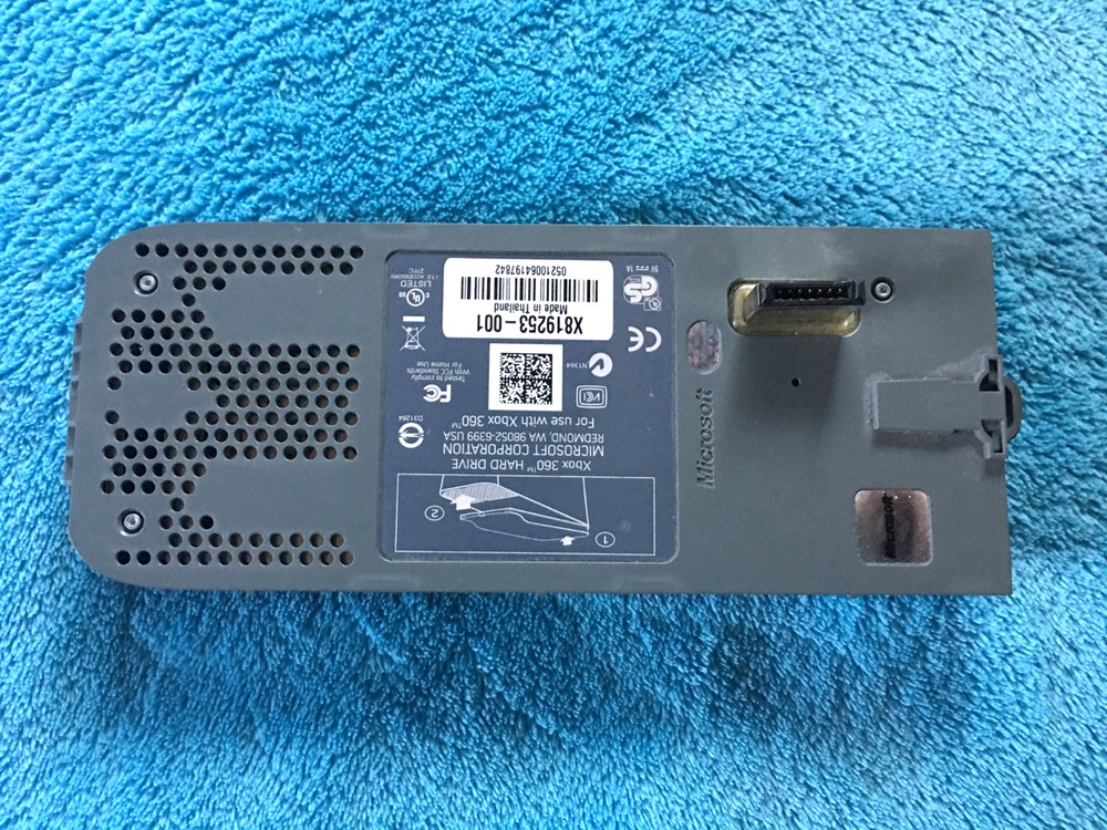 Microsoft Xbox 360 Fat 60GB External Hard Drive HDD Tested