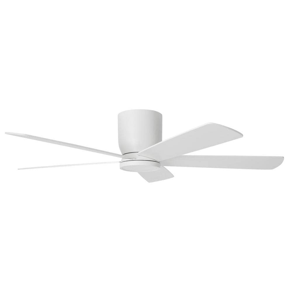 Home Decorators Collection Britton 52 in. Integrated LED Indoor Matte White