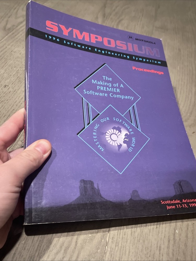 MOTOROLA Software Engineering Symposium Fair Program Arizona 1998 And 1996