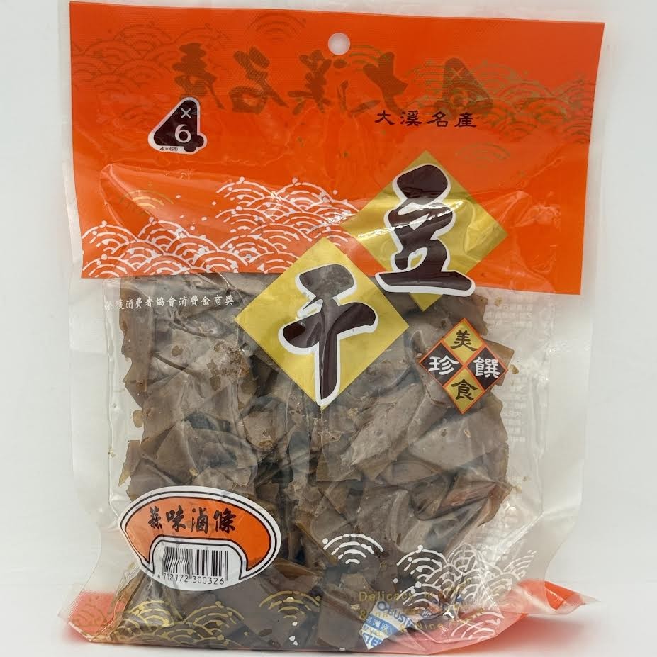 Taiwan Garlic Flavor Bean Curd 300g 四乘六蒜味滷條豆干