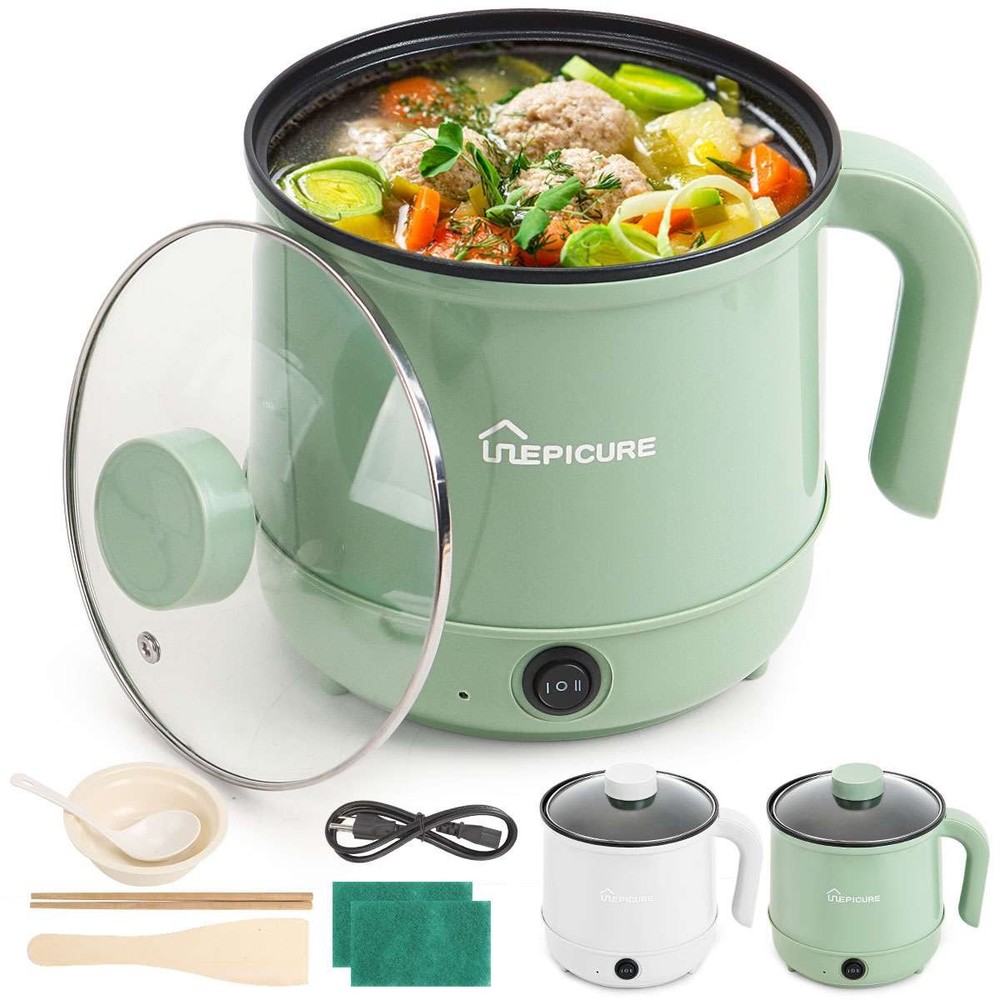 Multi-Function Electric Cooker Mini Speed Food Pot Non-Stick Pot Boiling Water