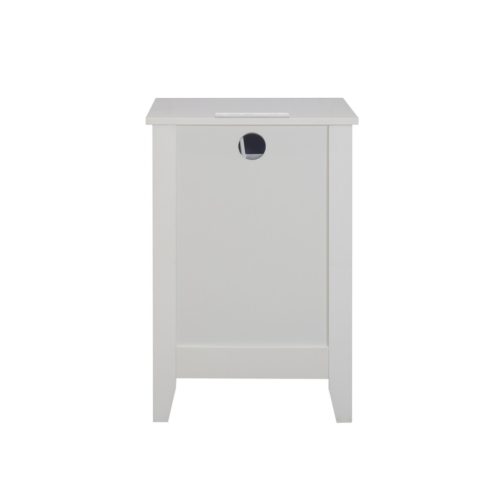 Nightstand Bedside Table Side Table End Table w/ Charging Station for Bedroom