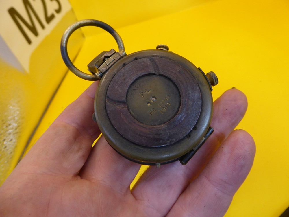 First World War Officers Compass, With Leather Case, Dated 1917, Excellent.