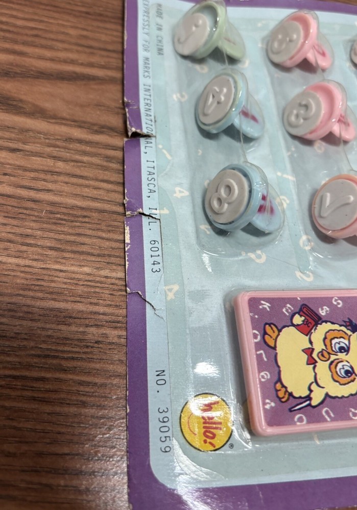 Vintage Learned Number Educational Stamp Set Numbers 0-9