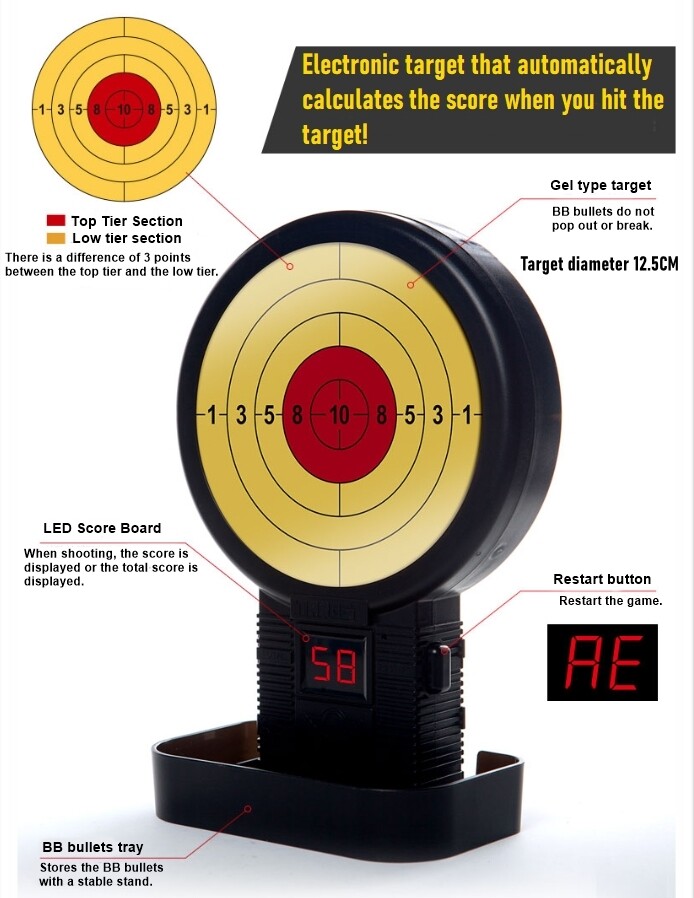 Academy AGF Automatic Electronic Target Board for BB Bullets Shooting #81651