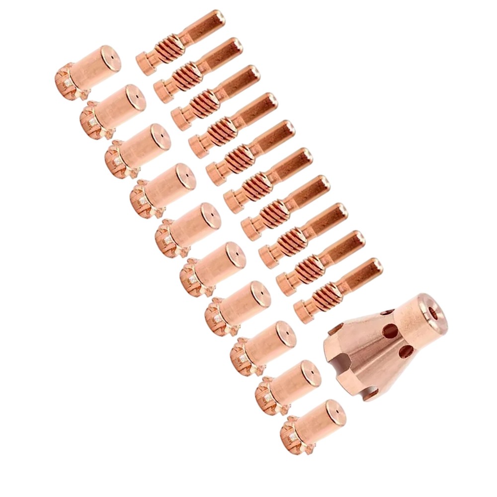 21pcs Plasma Electrode TipDrag Shield Cap for Lincoln ProCut-55/80 Cutter Torch