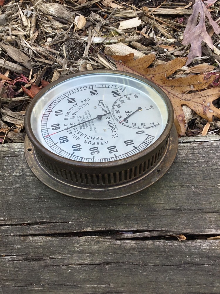 Abbeon Relative Humidity & Temperature Indicator Vintage West Germany
