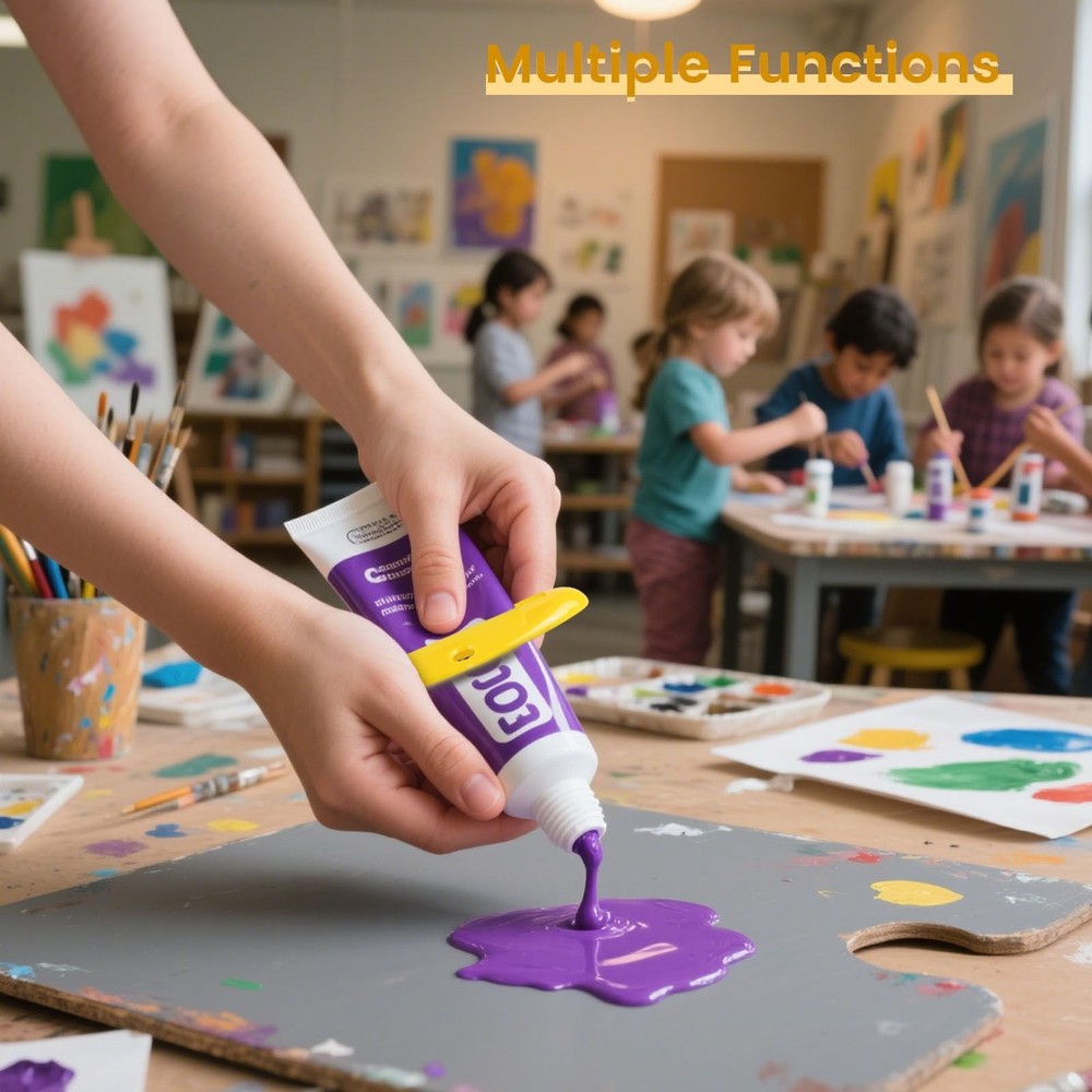 4PCS Toothpaste Squeezer, Hanging Tube Squeezer Tool Multicolor Tubular Paste...