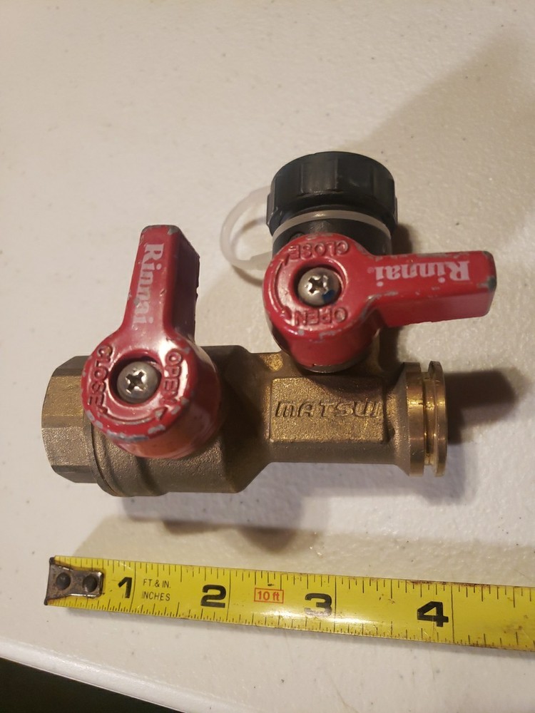 Rinnai threaded isolation valve