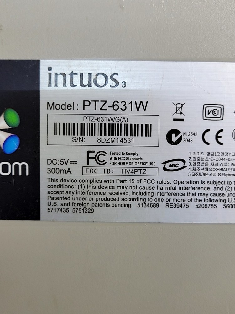 Wacom Intuos 3 PTZ-631W Graphics Tablet SEE NOTES