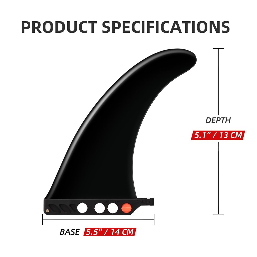 SUP Click Fin - All-Around Center Fin for Paddleboards