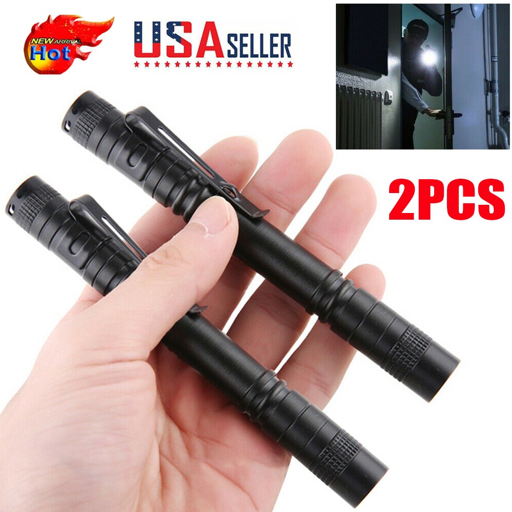 3500000LM Mini Super Bright Penlight Tactical Flashlight Small LED Torch Light