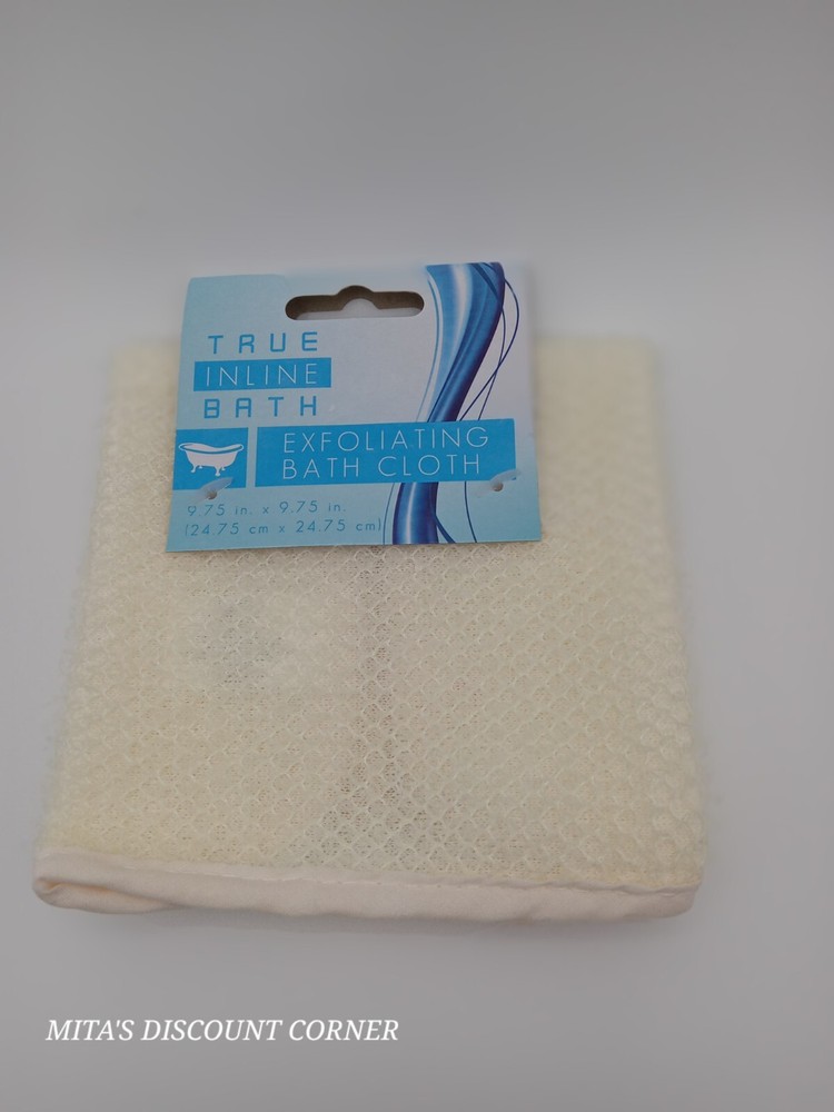 True Inline Exfoliating Bath Cloth 9.75in x 9.75 in