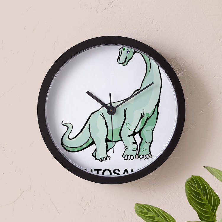 CafePress Brontosaurus 10" Wall Clock (685085516)