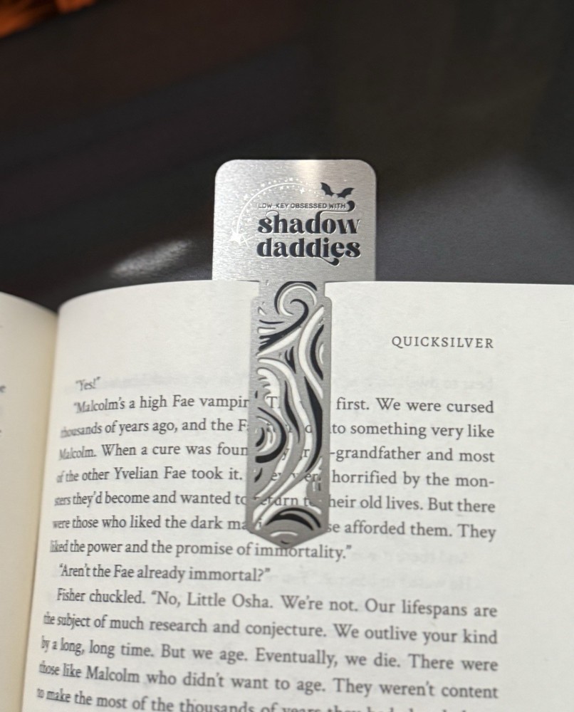 ACOTAR - FOURTHWING - Inspired 2-Pack Metal Bookmarks - Romantasy - Shadow Daddy