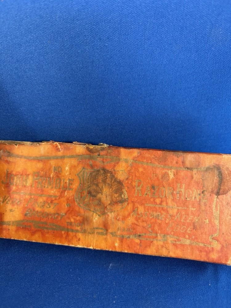 John Primble Early 1900s Razor Hone Original Box