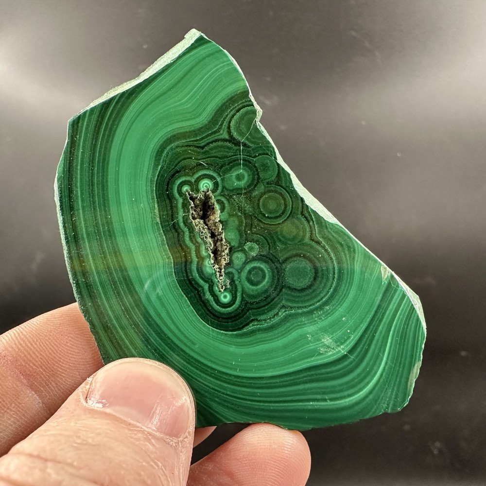 Stunning malachite slices from congo - nature's green masterpieces!