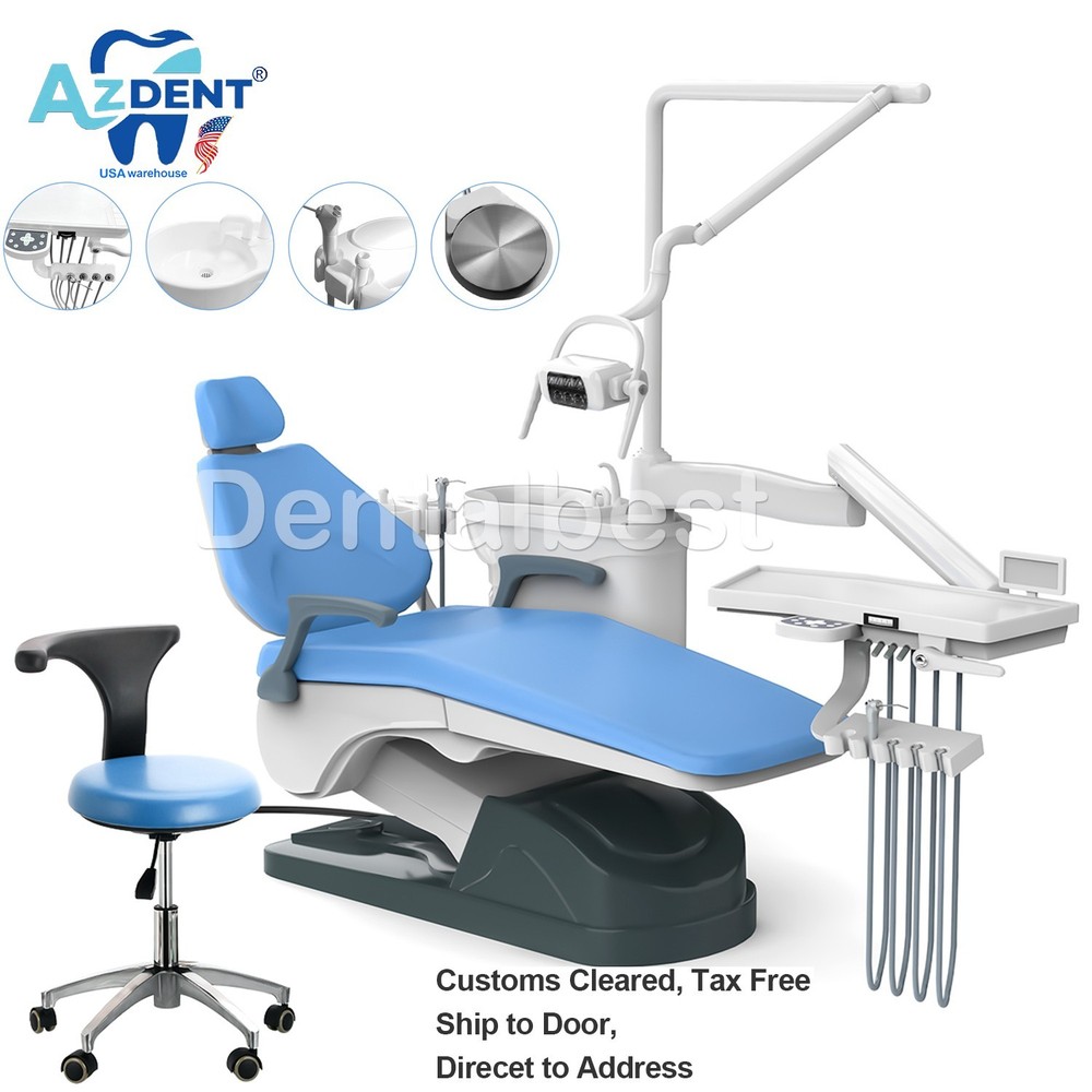 Dental Unit Chair Hard Leather  Computer Controlled DC motor Ergonomic Design