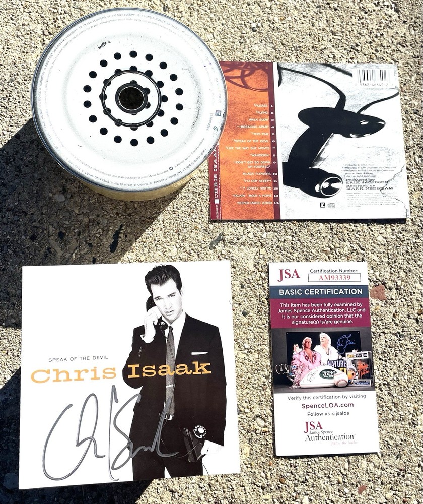 CHRIS ISAAK SIGNED CD JSA COA Speak Of The Devil