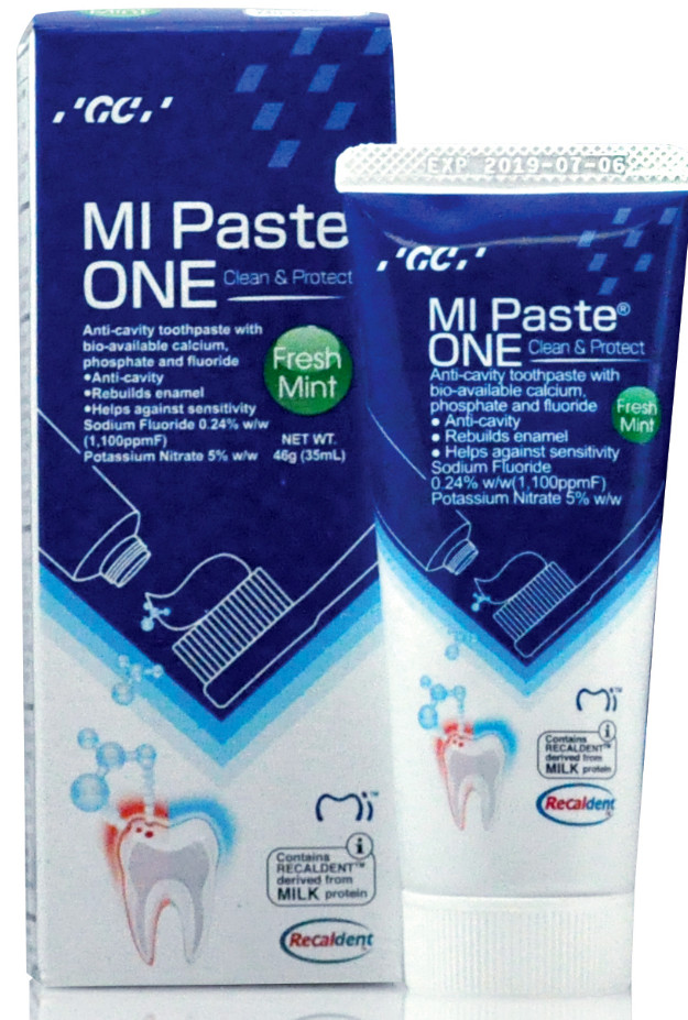 GC MI Paste ONE Fresh Mint Anti-cavity Toothpaste with RECALDENT Tech