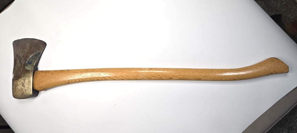 Vintage Collins Beveled Single Bit Axe - All Original