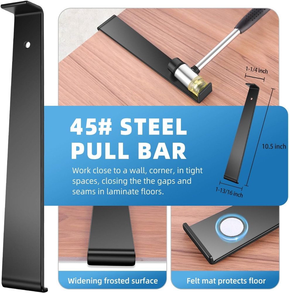 43-Piece Vinyl Flooring Installation Kit - Complete Laminate Tools Set