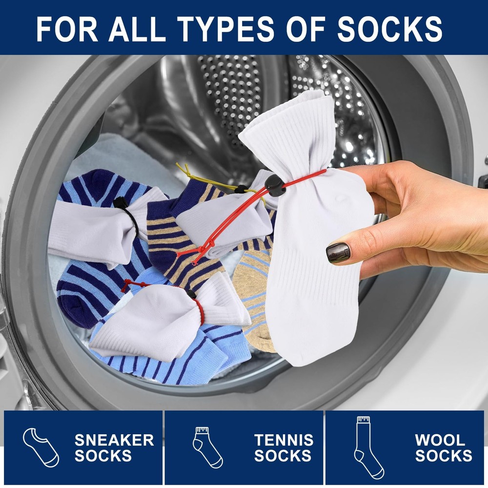 100 Pcs Sock Clips for Laundry Locks Your Socks Holder Stocking Tie Clips