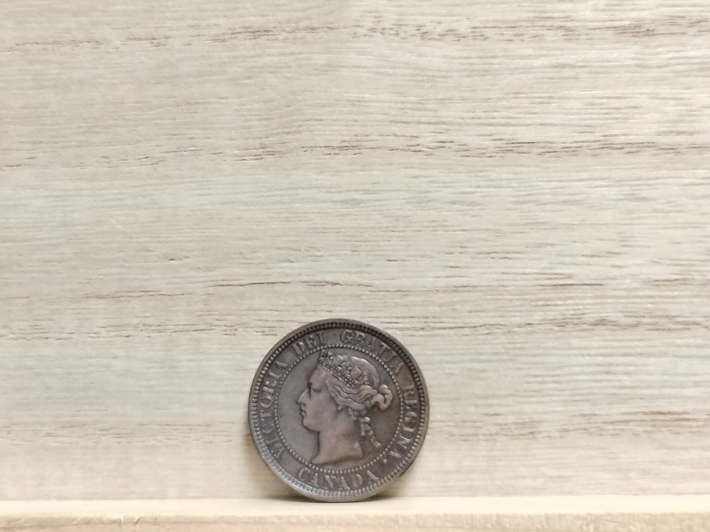 1881 H One Cent Canada Bronze Coin