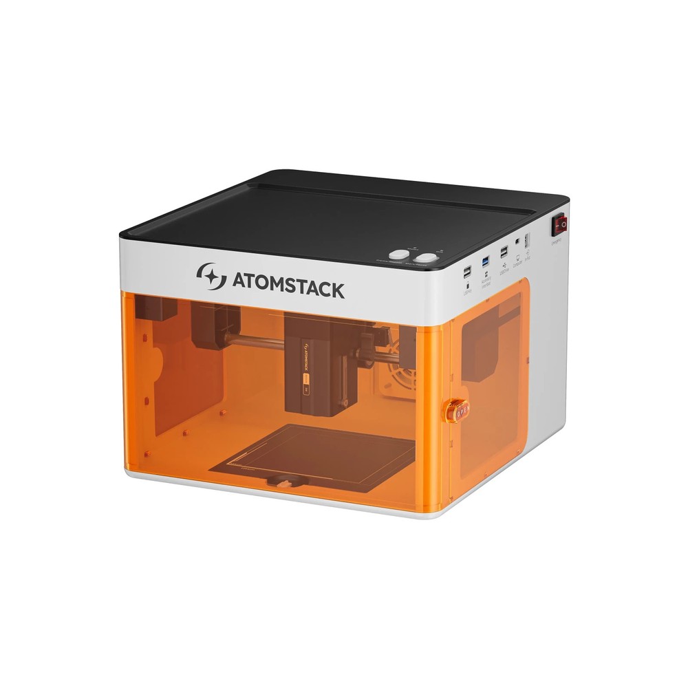 Used AtomStack P1 Laser Engraver Portable 5W Diode Cutter Class 1 Safety