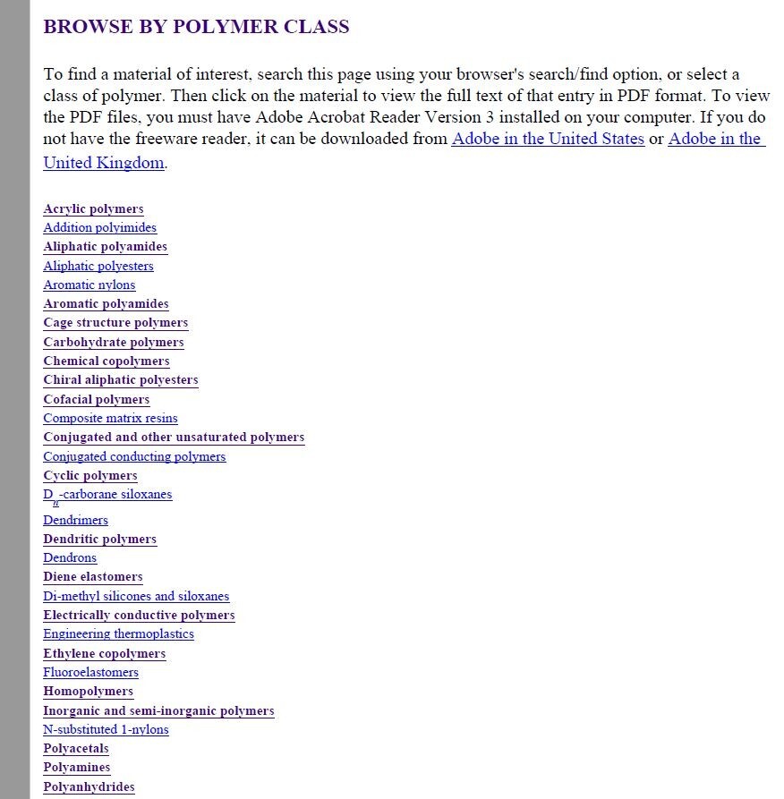 RAPRA FTIR Spectral Library of Rubbers, Plastics and Thermoplastic Elastomers