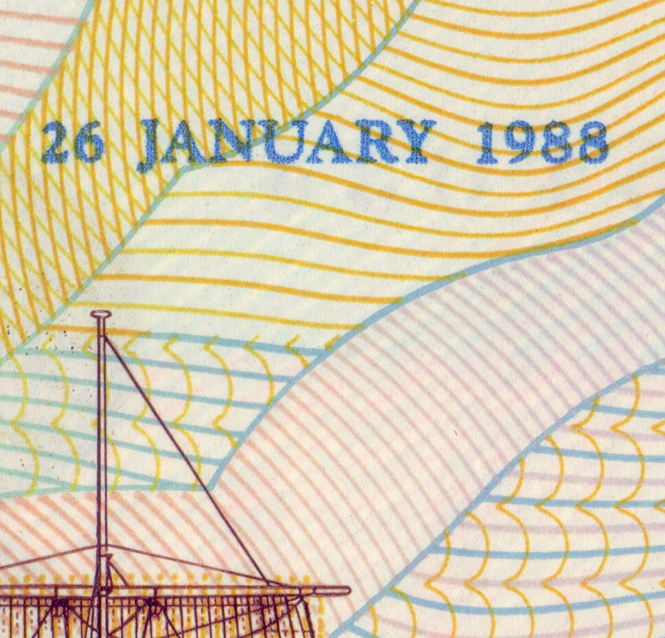1988 Bi-Centenary - $10 with Date Overprint. CONSECUTIVE Pair AA 01. Ex Folders