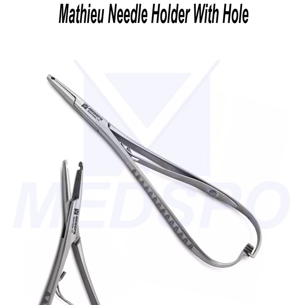 Dental Mathieu Needle Holder With Hole Elastic Placing Orthodontic Instruments
