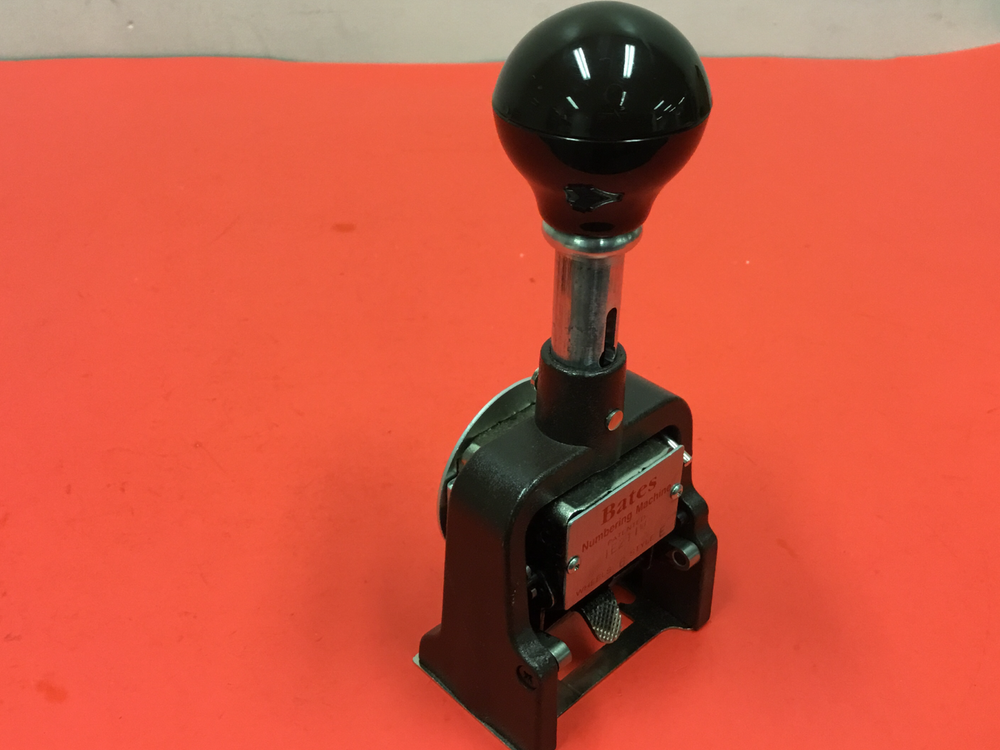 Bates - P/N: IE211W - Numbering Machine - 6 Wheels - Style E