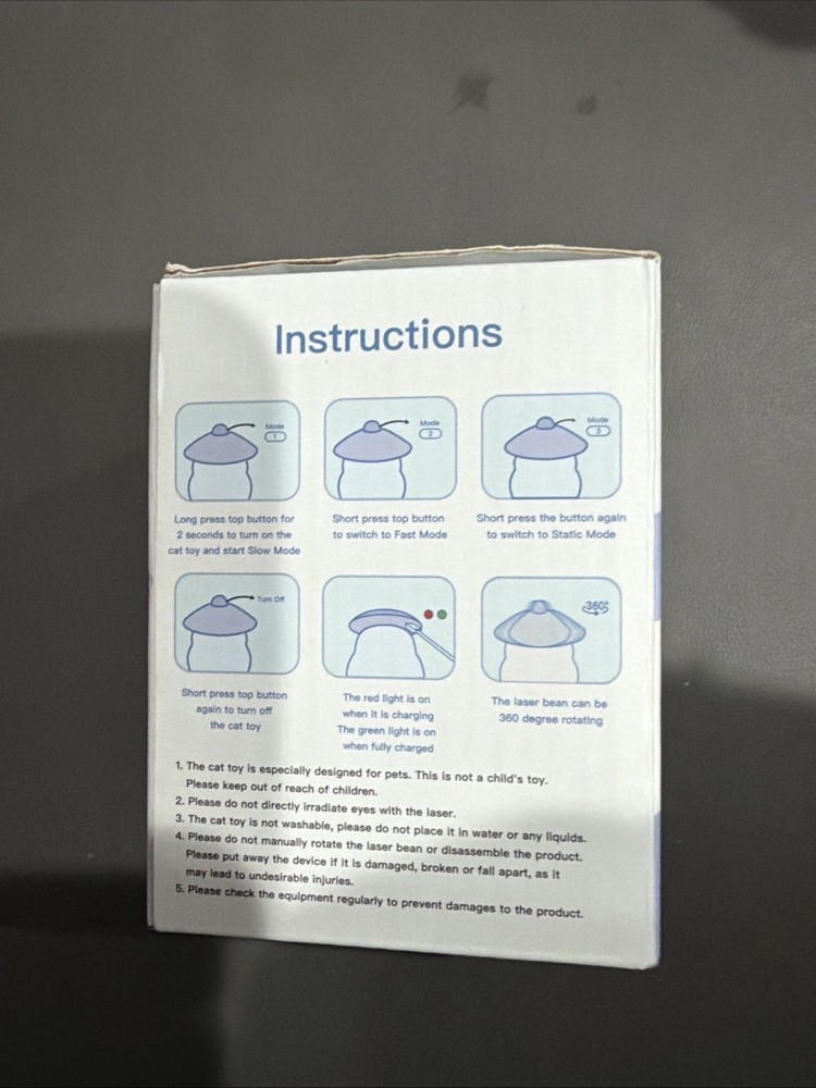 Laser Pet Toy Open Box Item New