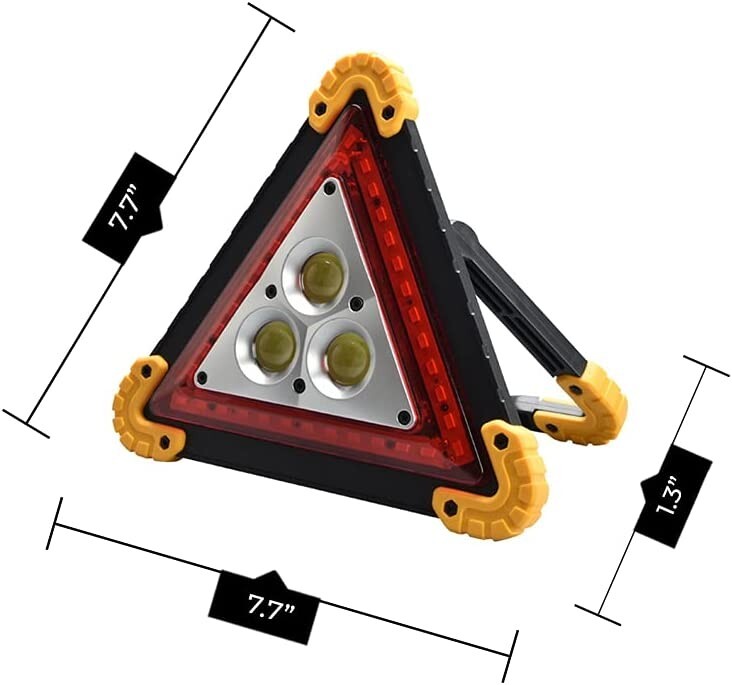 Red Emergency Safety Light – Hazard Warning Light for Vehicles - Heavy Duty