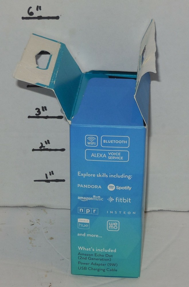 Amazon Echo Dot 2nd Generation White Smart Speaker with Alexa Built In