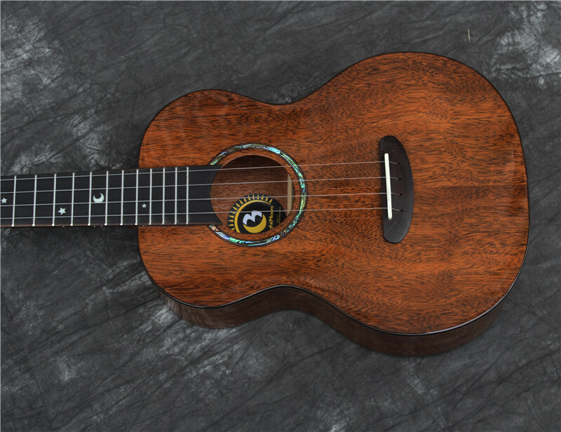 Bright Moon Solid Mahogany Top Tenor Ukulele (Abalone Inlay)