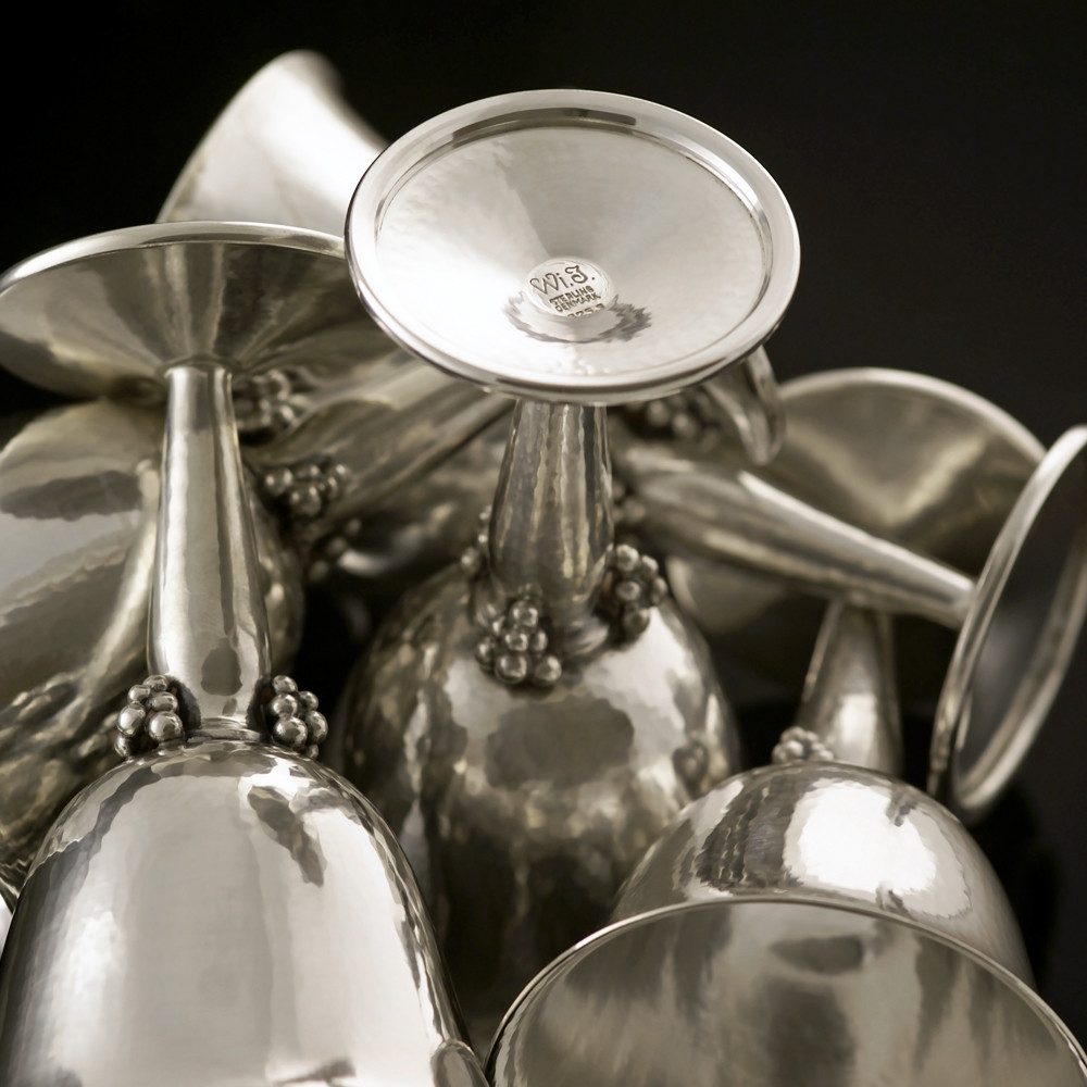 Danish Small Silver Goblet/ Cup - H. Wilhelm F. Jensen