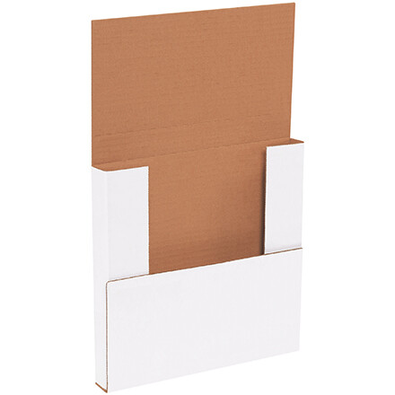 50/Case White Mailers 10 1/4 x 10 1/4 x 1" ECT-32B - Flat Material Boxes