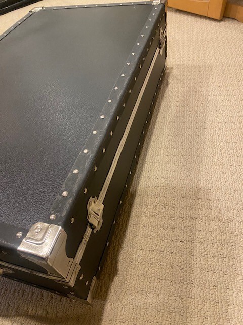 Black Vintage Trunk Storage Decorative with lock ability