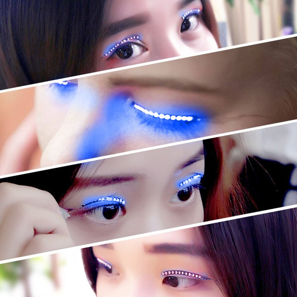 LED False Eyelashes Light Lightweight Stylish Reliable Luminous False Eyelashes↑