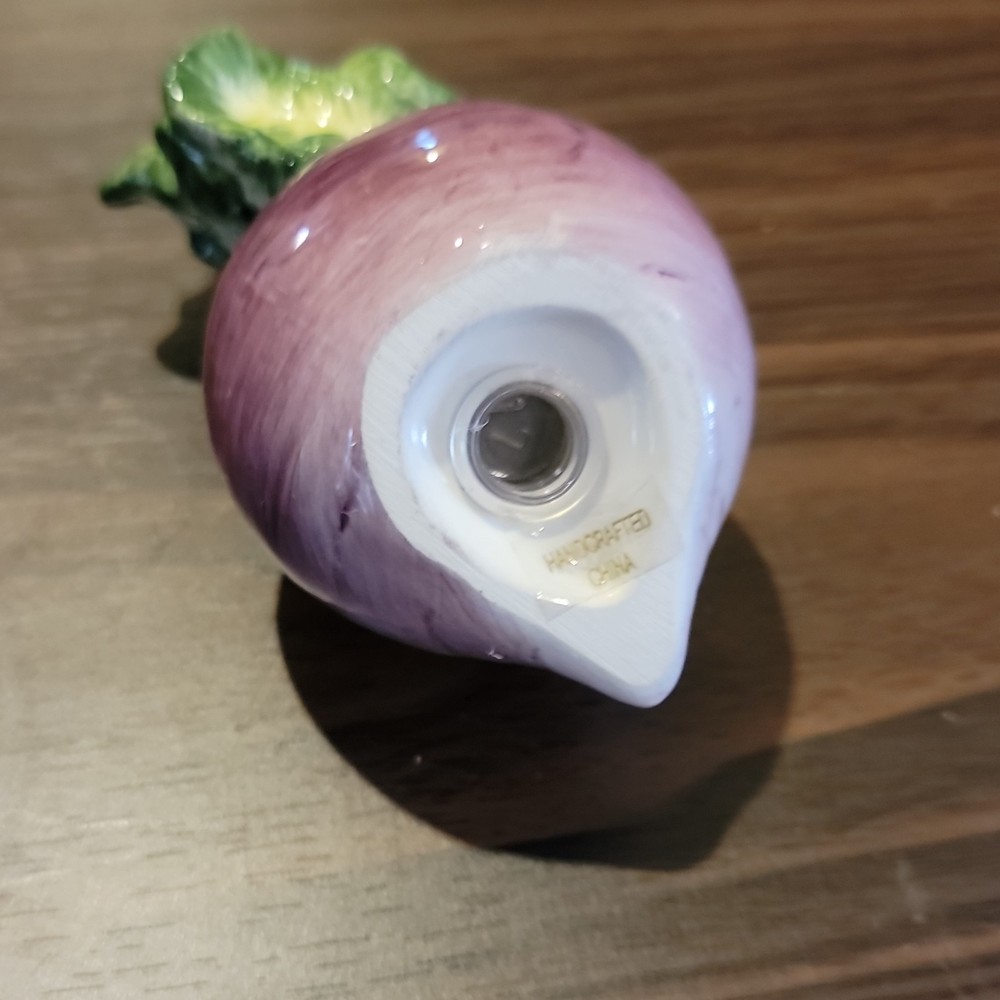 Fitz and Floyd Classics Le Marché Vegetable Ceramic Salt & Pepper Shakers SET