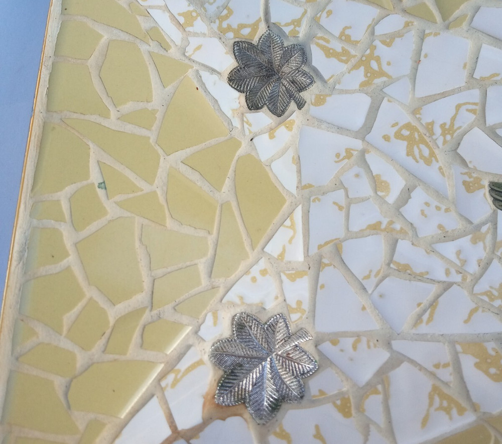 George Briard Tiled Tray 12" x 7" featuring Airforce silver tags