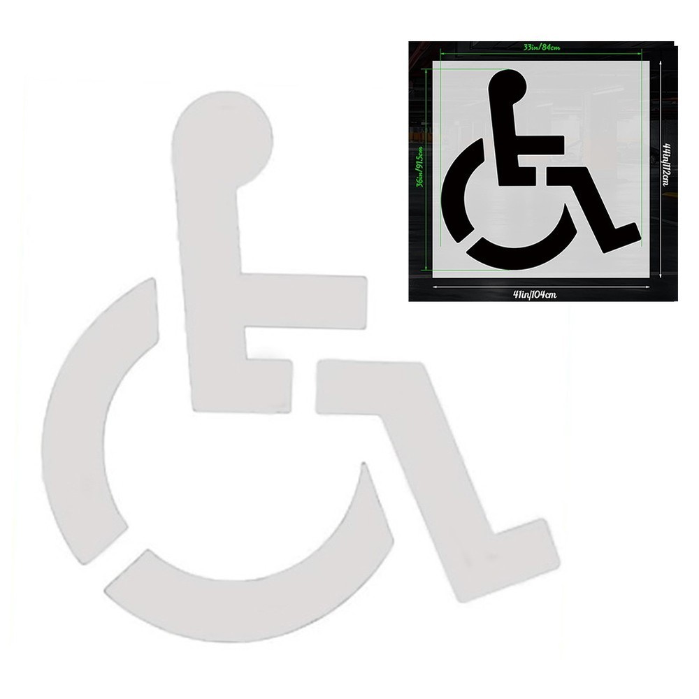Efficiently Mark Disabled Parking Spaces with Our Reusable Silicone Stencil
