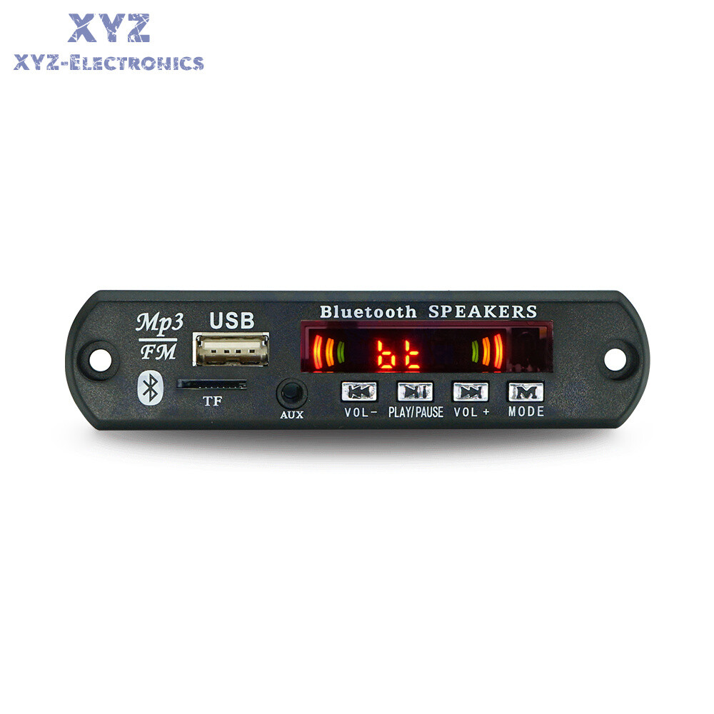 Wireless Bluetooth DC12V MP3 WMA Decoder Board Audio Module USB TF Radio For Car