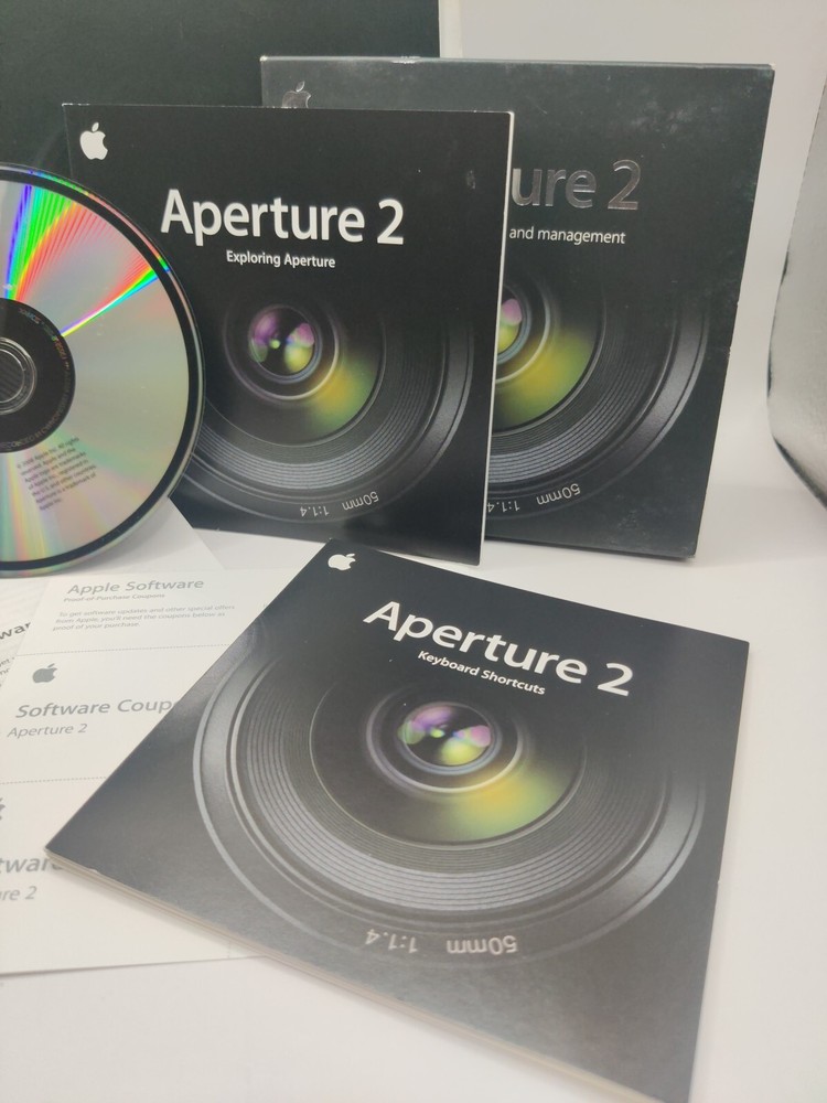 Apple Aperture 2 Photo Editing & Management Upgrade & Aperture Book UNTESTED