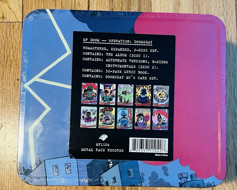 MF DOOM Operation: Doomsday Lunchbox Set 2011 UNOPENED