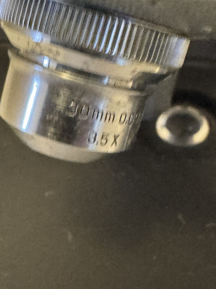 Antique Bausch & Lomb Microscope Black