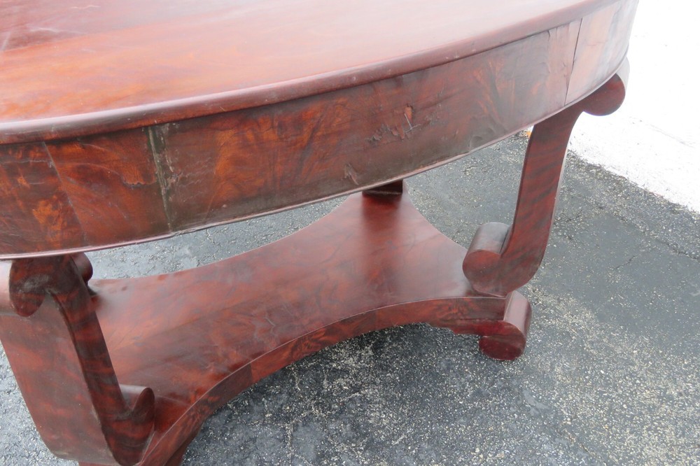 Early 1900s Empire Writing Office Desk Console Table 3844